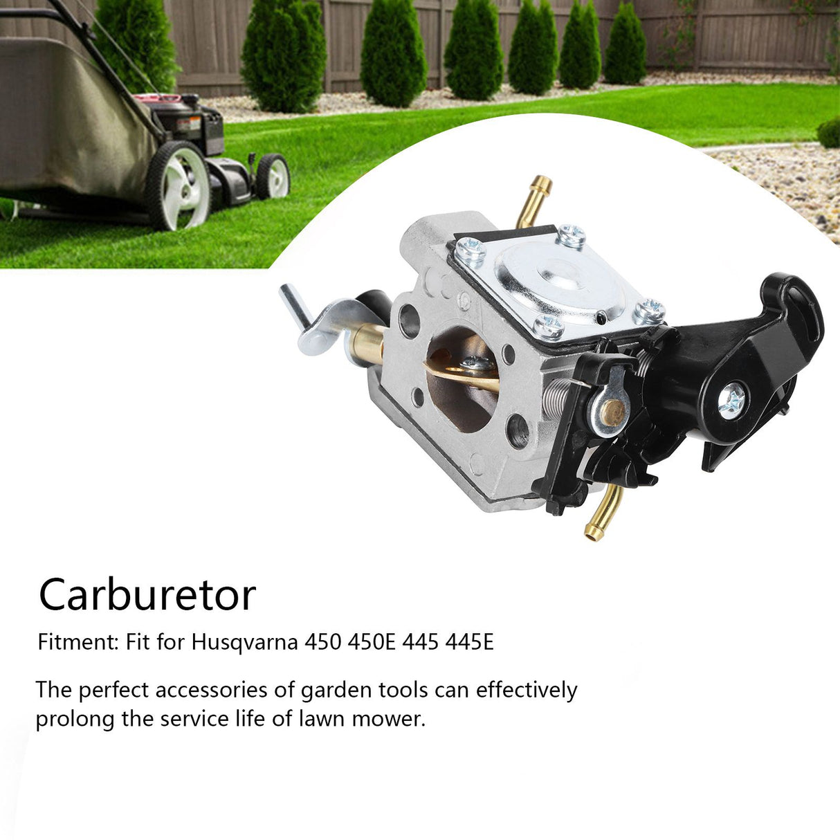 Aluminium Alloy Carburetor Carb Fit for Husqvarna 450 450E 445 445E Chainsaw Gas Engines