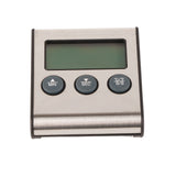 Digital Cooking Thermometer Timer LCD Display ℃/℉ W/Probe for Barbecue Meat BBQ Food