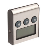 Digital Cooking Thermometer Timer LCD Display ℃/℉ W/Probe for Barbecue Meat BBQ Food