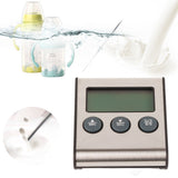 Digital Cooking Thermometer Timer LCD Display ℃/℉ W/Probe for Barbecue Meat BBQ Food