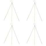 4Pcs Hanging Chain with Hooks 304 Stainless Steel Garden Flower Pot Plant Hangers Replacement