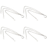 4Pcs Hanging Chain with Hooks 304 Stainless Steel Garden Flower Pot Plant Hangers Replacement