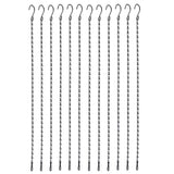 12pcs Plant Hanging Chains with Dual Hooks 58.5cm/23in with Bearing 3000g/6.6lbs for Garden Flower Suspension