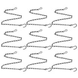 12pcs Plant Hanging Chains with Dual Hooks 58.5cm/23in with Bearing 3000g/6.6lbs for Garden Flower Suspension - 45-Degree Angle