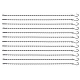 12pcs Plant Hanging Chains with Dual Hooks 58.5cm/23in with Bearing 3000g/6.6lbs for Garden Flower Suspension - Low Angle