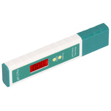 PH Meter Digital PH Tester Pen with Test Strip Function Thermometer for Drinking Pool Water - Low Angle
