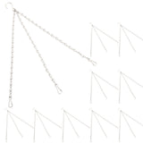10Pcs Hanging Chain with Hooks Single 8-Strand Iron Garden Flower Pot Plant Hangers Replacement
