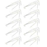 10Pcs Hanging Chain with Hooks Single 8-Strand Iron Garden Flower Pot Plant Hangers Replacement - Front View