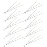 10Pcs Hanging Chain with Hooks Single 8-Strand Iron Garden Flower Pot Plant Hangers Replacement - Side View