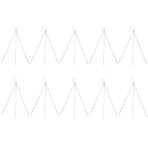 10Pcs Hanging Chain with Hooks Single 8-Strand Iron Garden Flower Pot Plant Hangers Replacement