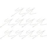 10Pcs Hanging Chain with Hooks Single 8-Strand Iron Garden Flower Pot Plant Hangers Replacement - 45-Degree Angle