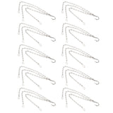 10Pcs Hanging Chain with Hooks Single 8-Strand Iron Garden Flower Pot Plant Hangers Replacement - Rear View