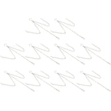 10Pcs Hanging Chain with Hooks Single 8-Strand Iron Garden Flower Pot Plant Hangers Replacement - Low Angle