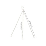 10Pcs Hanging Chain with Hooks Single 8-Strand Iron Garden Flower Pot Plant Hangers Replacement