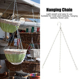 10Pcs Hanging Chain with Hooks Single 8-Strand Iron Garden Flower Pot Plant Hangers Replacement
