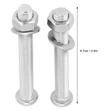 4 Sets Swimming Pool Step Fastener Bolts Nut Underwater Ladder Replacement Parts 7mm - Extra Image