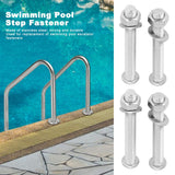 4 Sets Swimming Pool Step Fastener Bolts Nut Underwater Ladder Replacement Parts 7mm - Extra Image