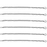 6Pcs Garden Planter Hanging Chain Flower Pot Basket Replacement Iron Sling Chain with Hook