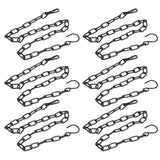 6Pcs Garden Planter Hanging Chain Flower Pot Basket Replacement Iron Sling Chain with Hook - Front View