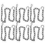 6Pcs Garden Planter Hanging Chain Flower Pot Basket Replacement Iron Sling Chain with Hook - Side View