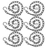 6Pcs Garden Planter Hanging Chain Flower Pot Basket Replacement Iron Sling Chain with Hook