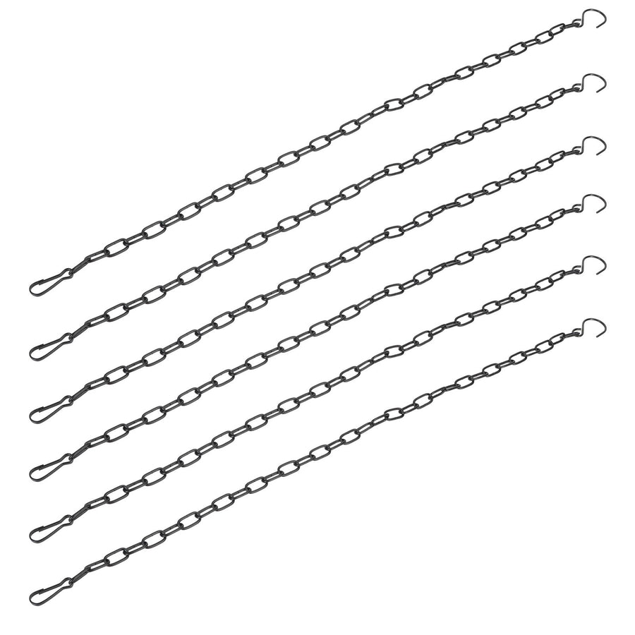 6Pcs Garden Planter Hanging Chain Flower Pot Basket Replacement Iron Sling Chain with Hook