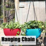 6Pcs Garden Planter Hanging Chain Flower Pot Basket Replacement Iron Sling Chain with Hook - Extra Image