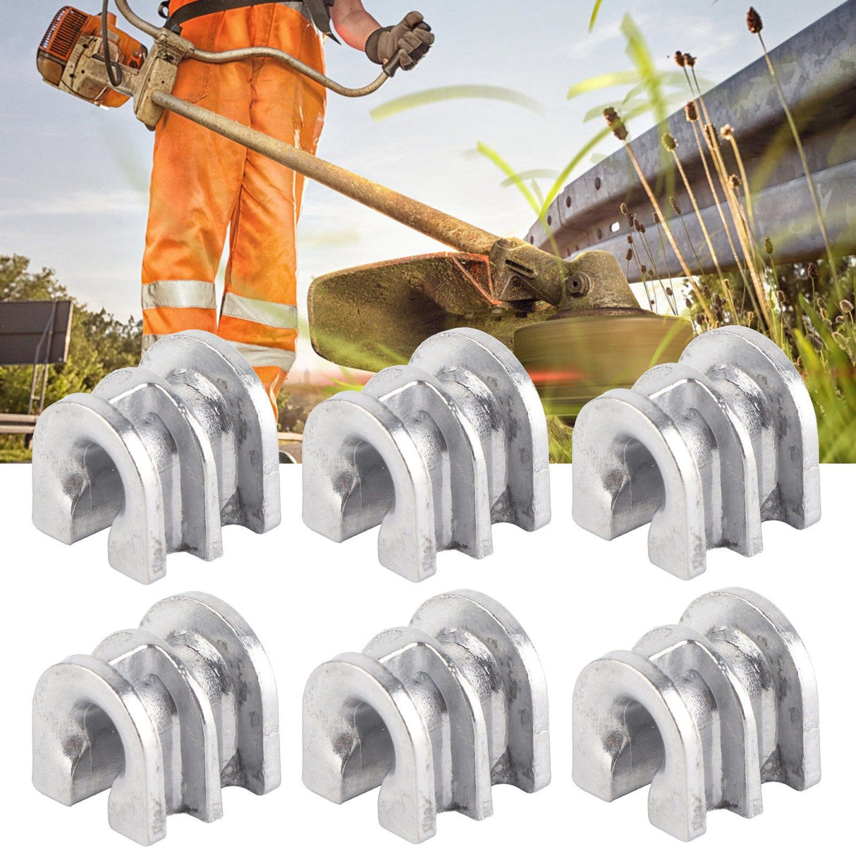 40PCS Trimmer Head Eyelet Sleeves Replacement Fit for STIHL 25‑2 Lawn Mower Parts