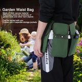 Garden Tool Storage Bag Waist Belt Hanging Pouch 4‑Pockets Organizer Gardening Supplies