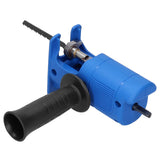 Household Reciprocating Saw Electric Drill Modified to Jig Saw Portable Tool for Woodworking Plastic Cutting - Side View