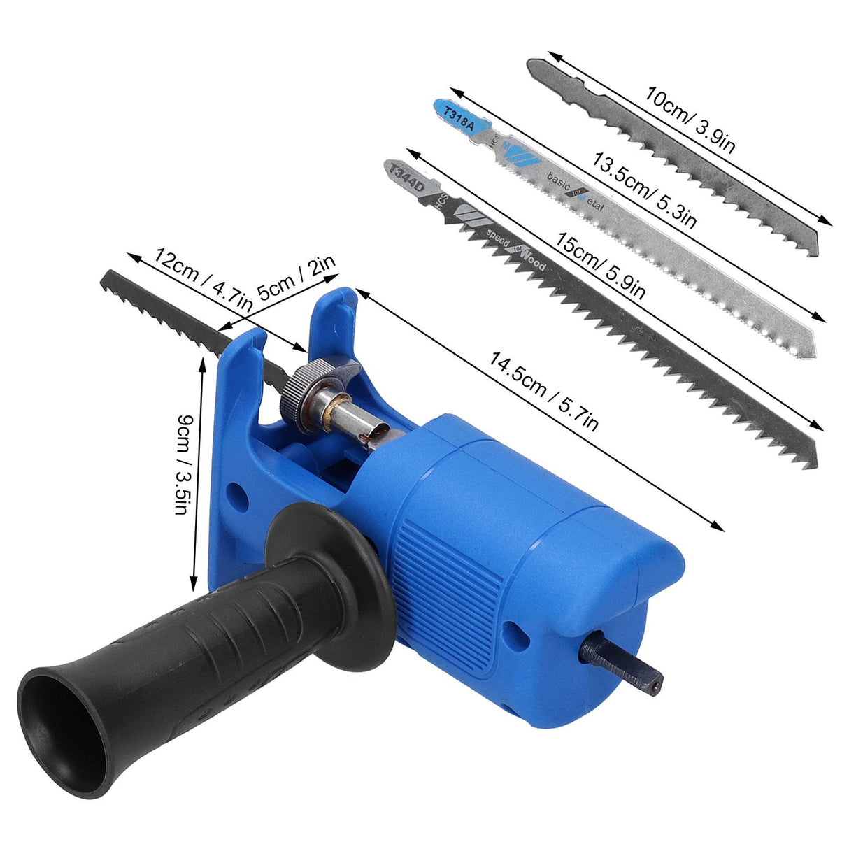 Household Reciprocating Saw Electric Drill Modified to Jig Saw Portable Tool for Woodworking Plastic Cutting