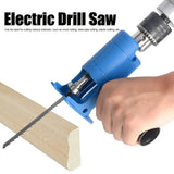 Household Reciprocating Saw Electric Drill Modified to Jig Saw Portable Tool for Woodworking Plastic Cutting
