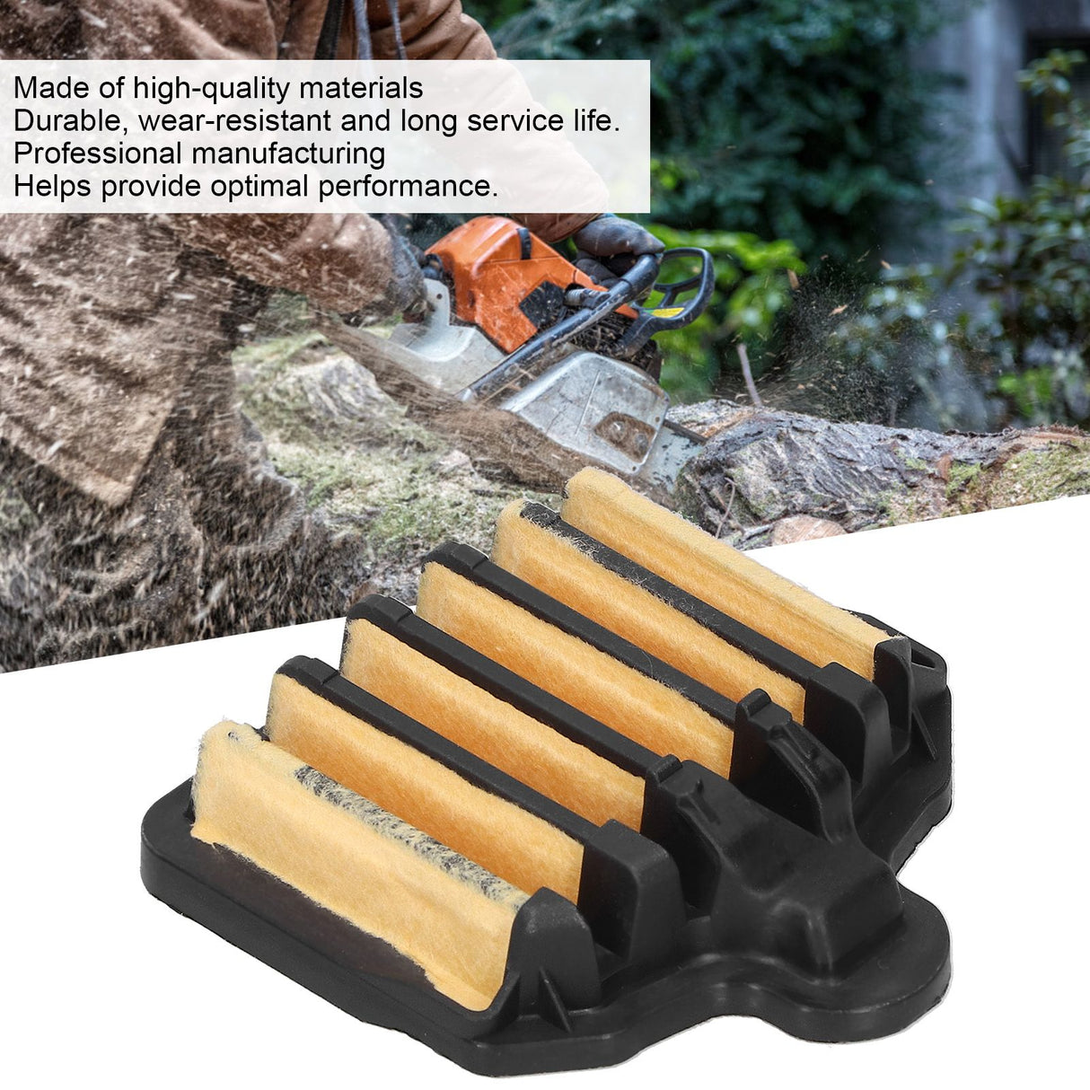 3Pcs Air Filter Replacement Fit for Poulan Pro 575296301 PP5020AV PP4818AV W47 Lawn Mover Parts