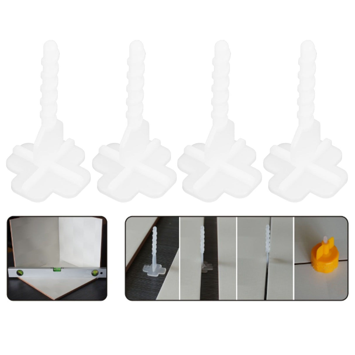 100Pcs Tile Leveling System Floor Wall Tiles Leveler Spacers Construction Building Supply