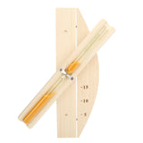 Sauna Hourglass 15Minutes Sauna Room Sand Clock Glass Timer WallMounted Wooden Hourglass