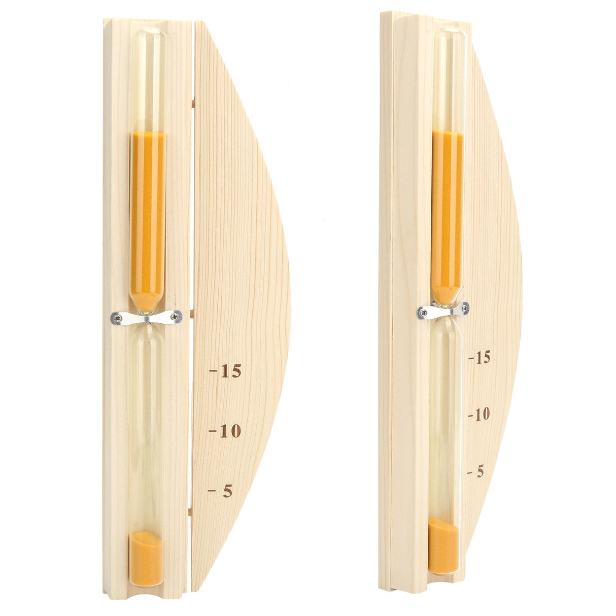 Sauna Hourglass 15Minutes Sauna Room Sand Clock Glass Timer WallMounted Wooden Hourglass
