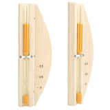 Sauna Hourglass 15Minutes Sauna Room Sand Clock Glass Timer WallMounted Wooden Hourglass - Close-Up Angle