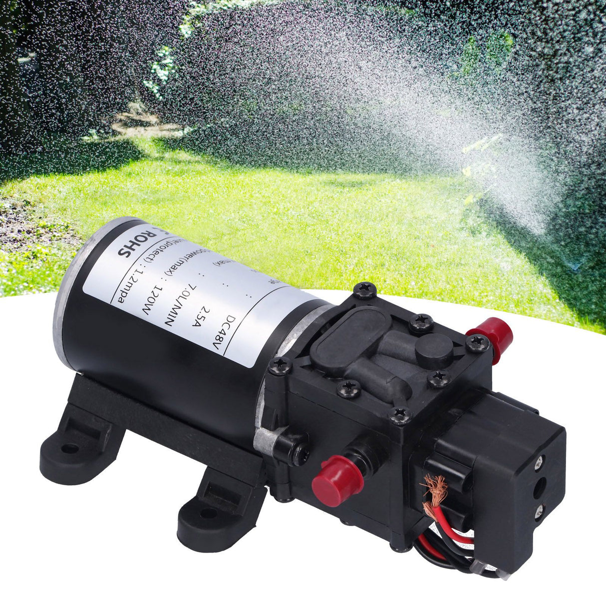 DC48V 120W DC Intelligent Diaphragm Pump 7.0L/MIN Automatic Atomizing High Pressure Pump