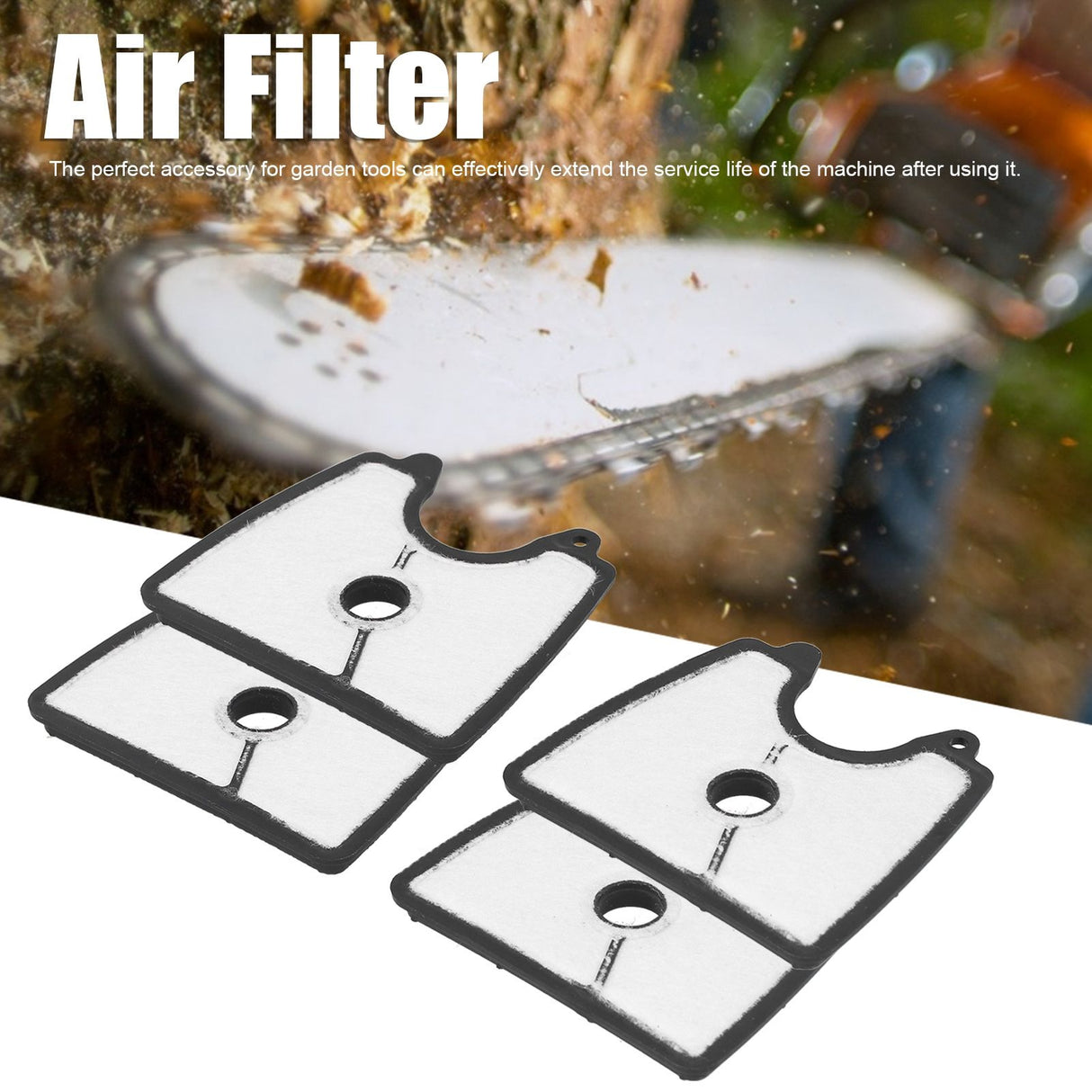 4pcs Plastic Air Filter Replacement Wear Resistant for Husqvarna 125B 125BVX 125BX