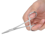 12.5cm Hemostatic Forceps Stainless Steel Pet Hair Puller Fishing Lock Plier for Livestock - Extra Image
