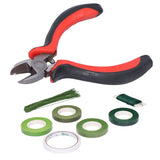 8Pcs set Flower Arrangement Kit Floral DoubleSided Tape Wire Cutter for Bouquet Stem Wrapping