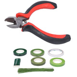 8Pcs set Flower Arrangement Kit Floral DoubleSided Tape Wire Cutter for Bouquet Stem Wrapping
