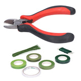 8Pcs set Flower Arrangement Kit Floral DoubleSided Tape Wire Cutter for Bouquet Stem Wrapping