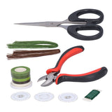 14Pcs set DIY Floral Tool Set Band DoubleSided Adhesive Tape Paint Line Flower Arrangement Tool - Side View