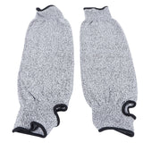 1 Pair 45cm Arm Protection Sleeve 5 Protection Grade Cut Resistant Safety Arm Guard for Garden - Close-Up Angle