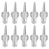 10pcs Ear Tag Pin Stainless Steel Livestock Ear Tag Plier Accessory for Cattle Pig Sheep - 45-Degree Angle