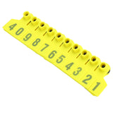 No.001‑100 Farm Pig Ear Tag Livestock Ear Tag Labels Set Poultry Breeding Supplies - Top-Down View