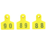 No.001‑100 Farm Pig Ear Tag Livestock Ear Tag Labels Set Poultry Breeding Supplies - Low Angle