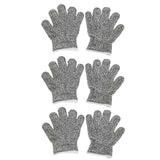 3 Pairs Cut Resistant Gloves Children Gardening Outdoor Activities Cut Proof Work Gloves