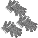 3 Pairs Cut Resistant Gloves Children Gardening Outdoor Activities Cut Proof Work Gloves